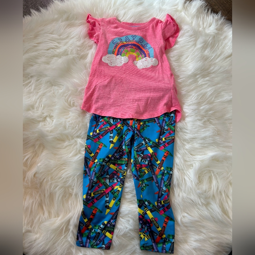 Crayola matching set for kids size 2T